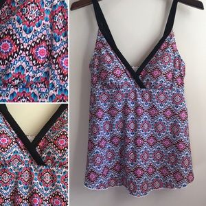 NWT Christina Swimwear Tankini Top Maternity Sz M